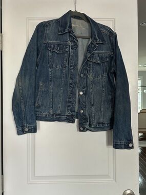 Vintage GAP Women's Dark Blue Denim Jean Jacket SZ: L